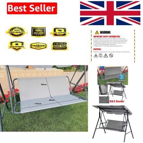 Grey garden swing seat cover - seat,